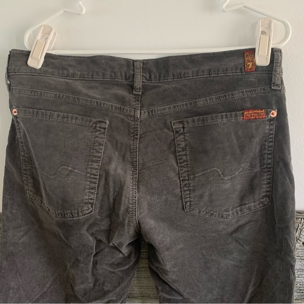 7 for all mankind gray corduroy boot cut size 31x34 - Picture 4 of 6